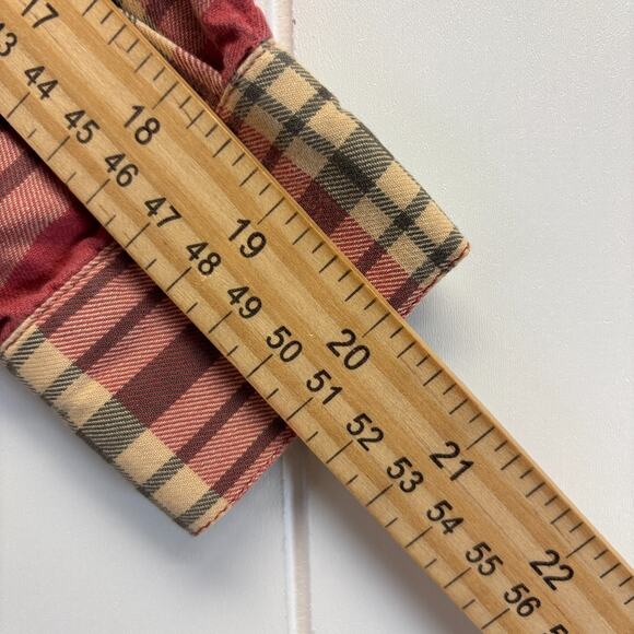 Vintage Liz Sport Women Boho Indie Western Soft Flannel Plaid Top Size S Classic - Picture 7 of 9